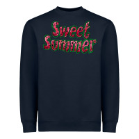 Navy sweet summer watermelon Heavyweight Sweatshirt - BundleAndBundleShop