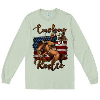 Matcha cowboy up rodeo bucking bronco Long Sleeve Tee - Jasminsmagicworld