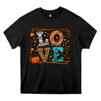Black Fall Autumn Leopard Love Heavy Core Tee - LillyAllenDesigns