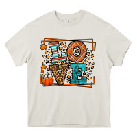 Cream Fall Autumn Leopard Love Heavy Core Tee - LillyAllenDesigns