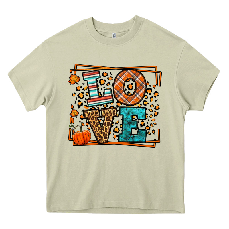 Fall Autumn Leopard Love Heavy Core Tee by LillyAllenDesigns | Teevron