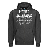 Charcoal Heather Mens Railroad Retirement Gifts For Men Zipper Hoodie - minhPixels