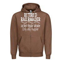 Chestnut Mens Railroad Retirement Gifts For Men Zipper Hoodie - minhPixels