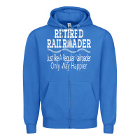 True Royal Mens Railroad Retirement Gifts For Men Zipper Hoodie - minhPixels