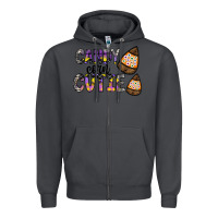 Smoke Candy Corn Cutie Zipper Hoodie - CowhideDigitalArt