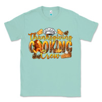 Seafoam Thanksgiving Cooking Crew Classic Tee - texasbilliewilder