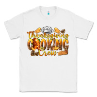 White Thanksgiving Cooking Crew Classic Tee - texasbilliewilder