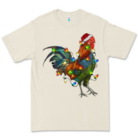 Bone Christmas Lights Rooster Premium Tee - RanaPortraitStore