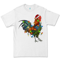 White Christmas Lights Rooster Premium Tee - RanaPortraitStore
