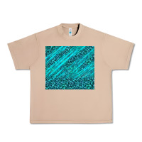 Burro blue glitter with leopard pattern Urban Heavy Tee - TumblerDesignByShophia