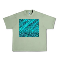Oil Green blue glitter with leopard pattern Urban Heavy Tee - TumblerDesignByShophia