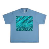 Pebble Blue blue glitter with leopard pattern Urban Heavy Tee - TumblerDesignByShophia