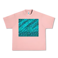 Salmon blue glitter with leopard pattern Urban Heavy Tee - TumblerDesignByShophia