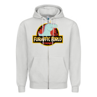 Dove Grey Furaffic Forld Zipper Hoodie - minhPixels
