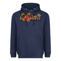 Navy western farm Heavyweight Hoodie - Artiststas