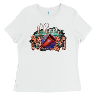 White Cheer Mom Ladies Tee - Bettercallsaul
