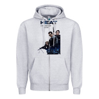 Heather Grey heat movie heat movie heat movie heat movie heat movie heat movie heat Zipper Hoodie - minhPixels