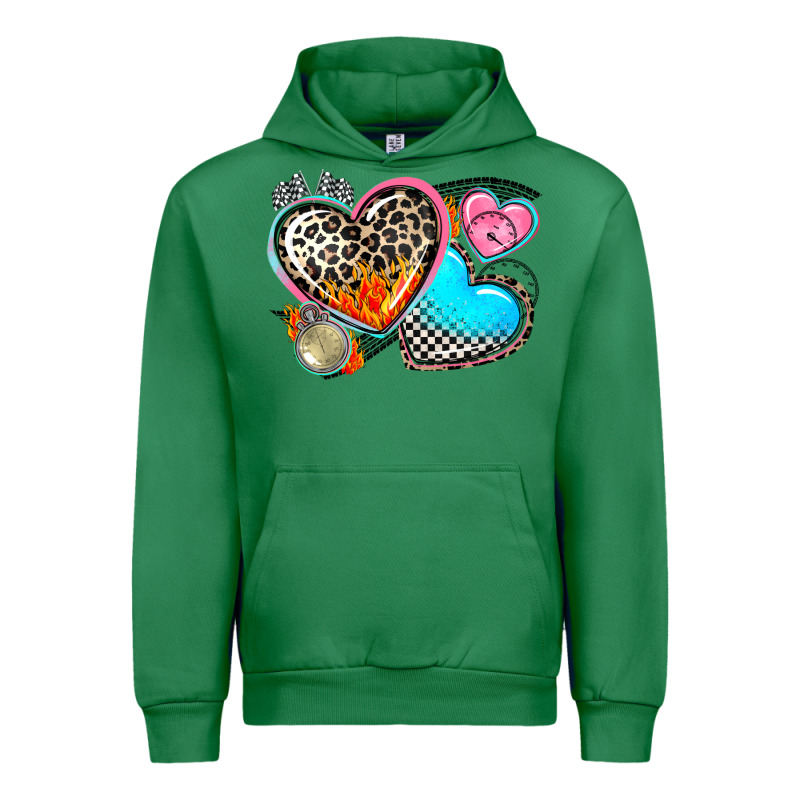 Western Leopard  Racing  Hearts Urban Hoodie by AdoDesignShop | Teevron