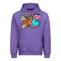 Tulip western leopard  racing  hearts Urban Hoodie - AdoDesignShop