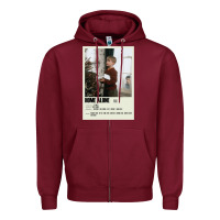 Burgundy Home Alone Alternative Poster Art Movie Large (1) Classic . Zipper Hoodie - minhPixels
