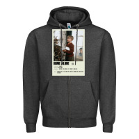 Charcoal Heather Home Alone Alternative Poster Art Movie Large (1) Classic . Zipper Hoodie - minhPixels