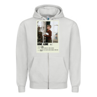 Dove Grey Home Alone Alternative Poster Art Movie Large (1) Classic . Zipper Hoodie - minhPixels