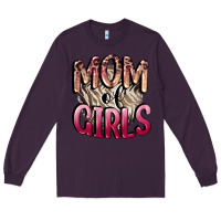 Plum Mom of Girls Mother's Day Long Sleeve Tee - CowGirlArtShop