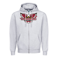 Heather Grey carolina thunderbirds Zipper Hoodie - minhPixels