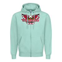 Seafoam carolina thunderbirds Zipper Hoodie - minhPixels