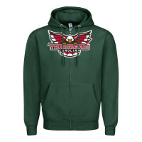 Sports Green carolina thunderbirds Zipper Hoodie - minhPixels