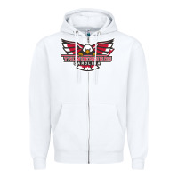 White carolina thunderbirds Zipper Hoodie - minhPixels