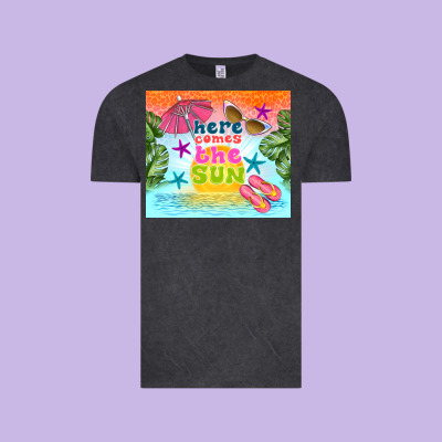 Here Comes The Sun Vintage Tee Designed By Tumblerdesignbyshophia
