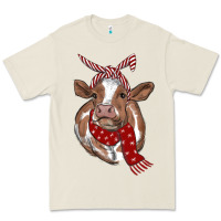 Bone Christmas Heifer With Scarf Premium Tee - RanaPortraitStore