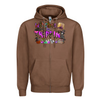 Chestnut witches be trippin Zipper Hoodie - CowhideDigitalArt