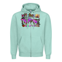 Seafoam witches be trippin Zipper Hoodie - CowhideDigitalArt