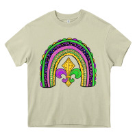 Mossy mardi gras fleur de lis rainbow Heavy Core Tee - JahusDesignShop
