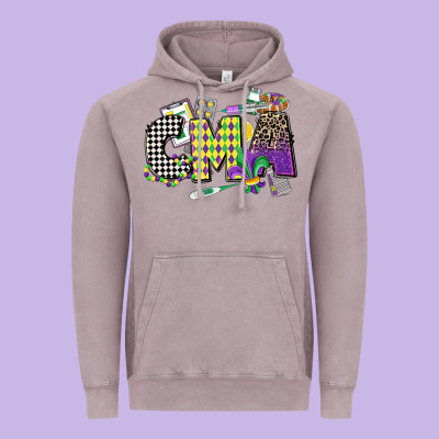 Cma Mardi Gras Certified Medical Assistant Vintage Hoodie Designed By Cowgirlartshop