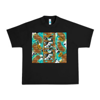 Black cowhide mama with rustic teal wood Urban Heavy Tee - TumblerDesignByShophia