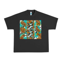 Pigment Black cowhide mama with rustic teal wood Urban Heavy Tee - TumblerDesignByShophia