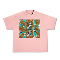 Salmon cowhide mama with rustic teal wood Urban Heavy Tee - TumblerDesignByShophia