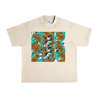 Sandshell cowhide mama with rustic teal wood Urban Heavy Tee - TumblerDesignByShophia