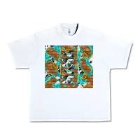 White cowhide mama with rustic teal wood Urban Heavy Tee - TumblerDesignByShophia