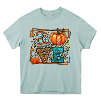 Arona Fall Autumn Leopard Love Pumpkin Heavy Core Tee - LillyAllenDesigns