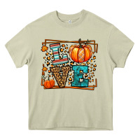 Mossy Fall Autumn Leopard Love Pumpkin Heavy Core Tee - LillyAllenDesigns