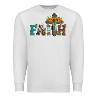 Oatmeal Heather faith Premium Sweatshirt - Artiststas