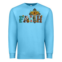 Ocean Blue faith Premium Sweatshirt - Artiststas