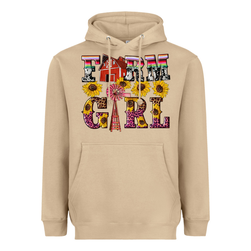 Western Farm Girl Heavyweight Hoodie by Artiststas | Teevron
