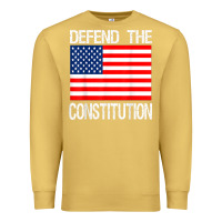 Antique Gold Defend the Constitution US Political Protest Tee Premium Sweatshirt - minhPixels