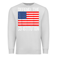 Dove Grey Defend the Constitution US Political Protest Tee Premium Sweatshirt - minhPixels
