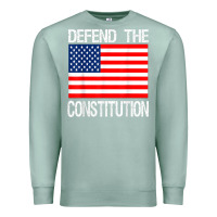 Seafoam Defend the Constitution US Political Protest Tee Premium Sweatshirt - minhPixels